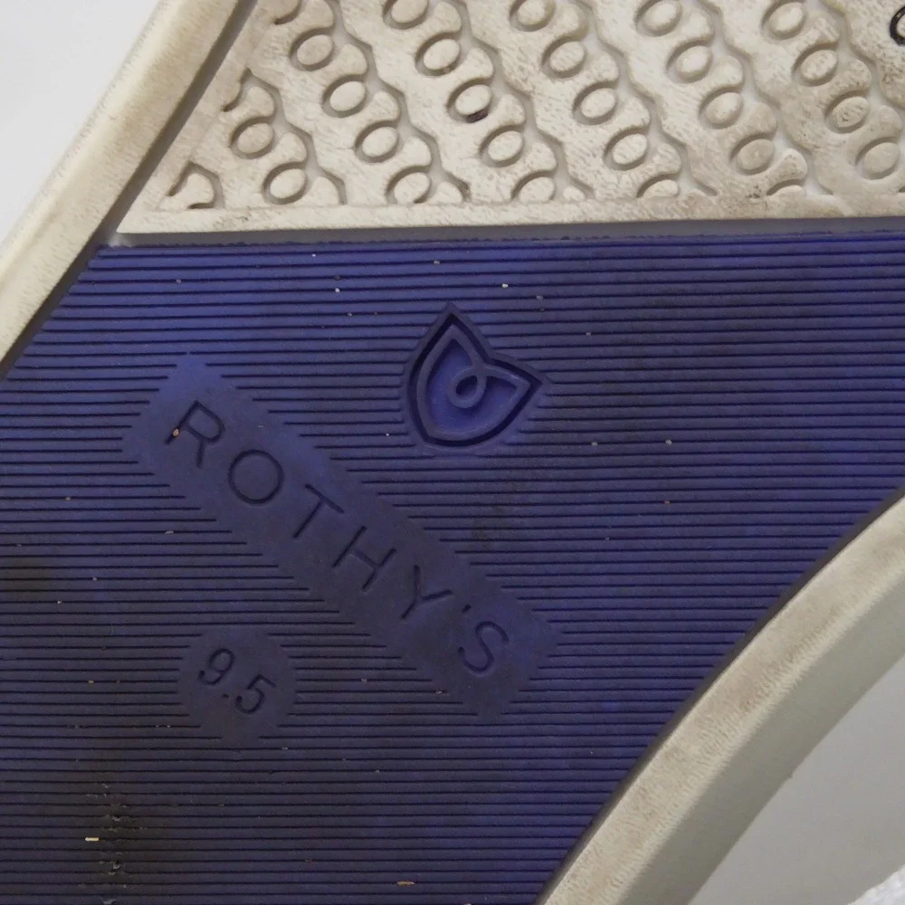 Rothy's The Original Slip-On Sneakers Women Bright White Knit Comfort 9.5